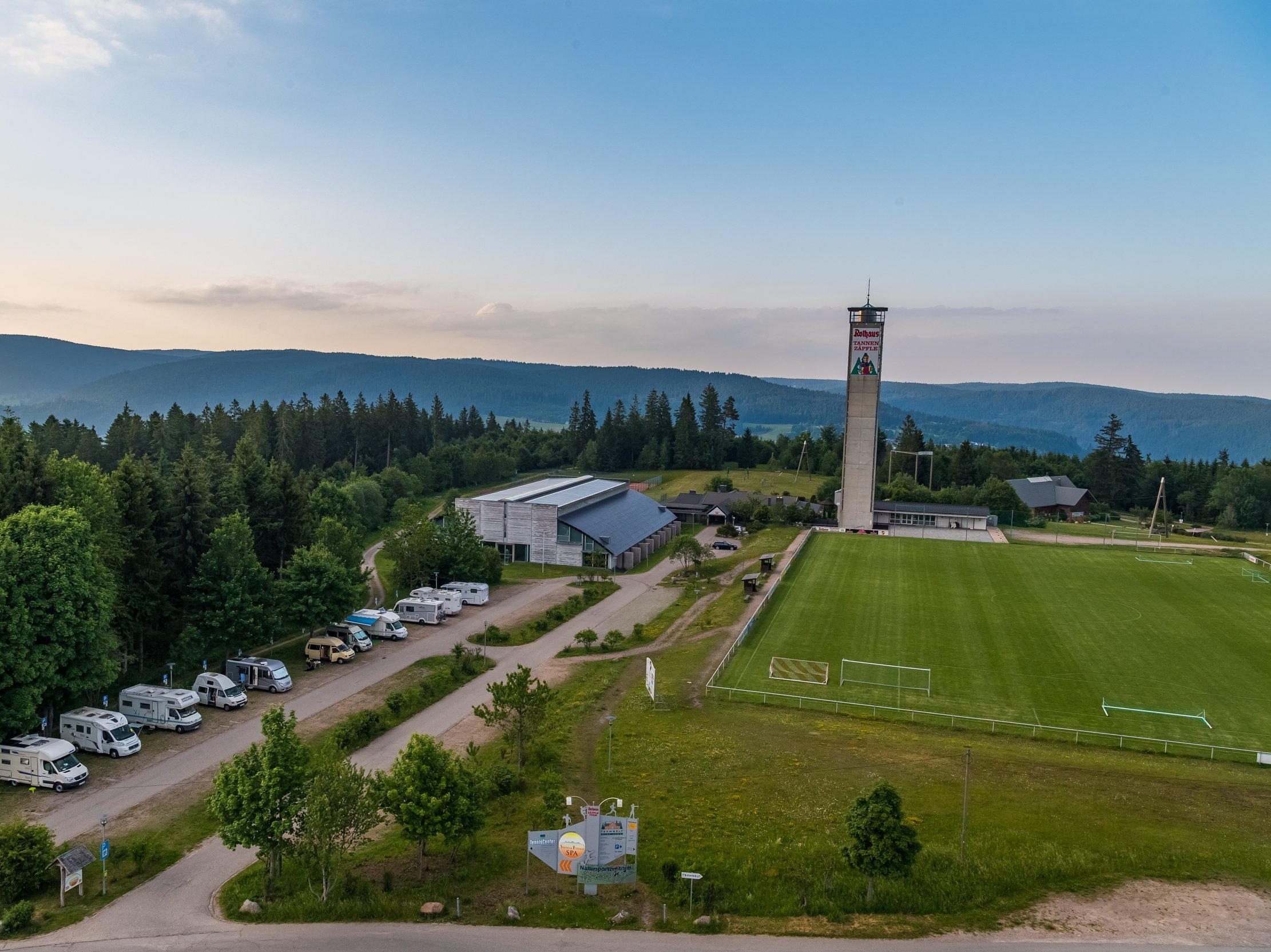 Blick auf das Natursportzentrum Höchenschwand